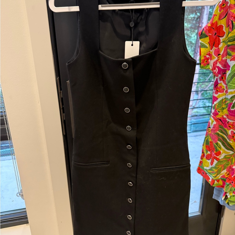 rag & bone Black Sleeveless Midi Dress